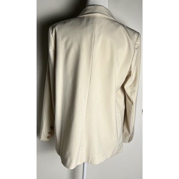 MOTF Womens Cream Open Swing Stretch Blazer Jacket Sz L NWOT - Picture 3 of 10